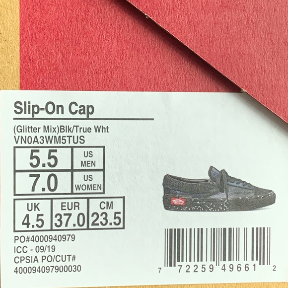 VANS WOMEN’S Slip On Cap Size 7.5 & 7 - Picture 8 of 8